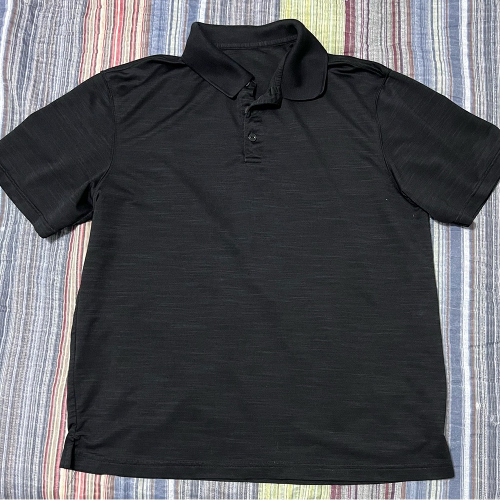 Haggar Black Polo Shirt